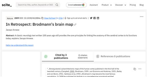 In Retrospect: Brodmann's brain map .